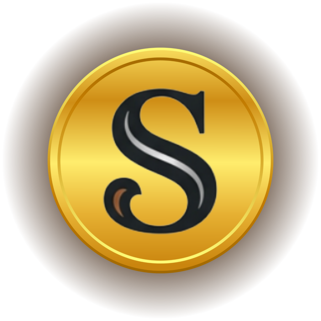 sarah chargot schugar chicago letter S on gold coin